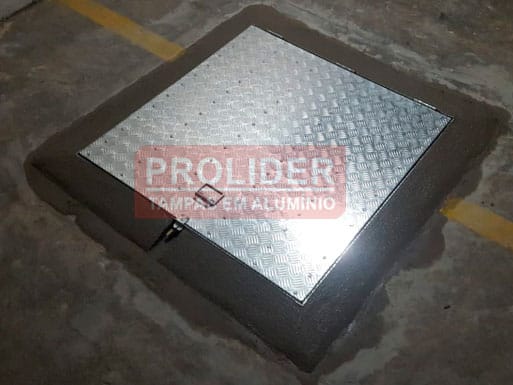 Tampa alumínio para caixa d'água Prolider